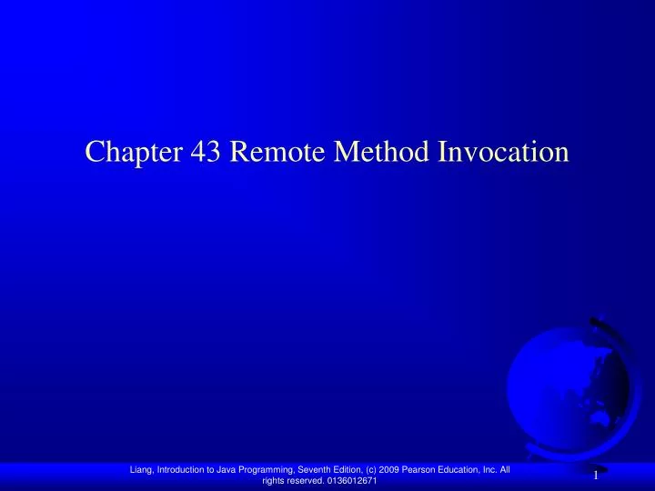 chapter 43 remote method invocation