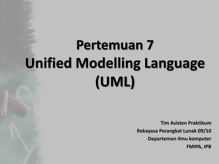 pertemuan 7 unified modelling language uml
