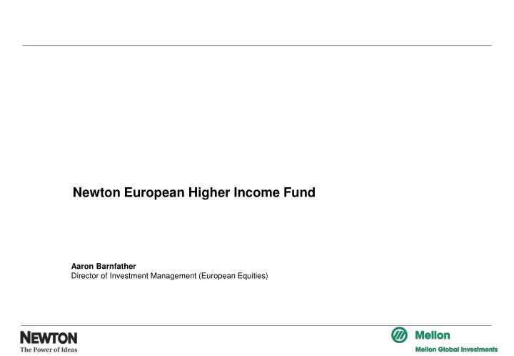 newton european higher income fund