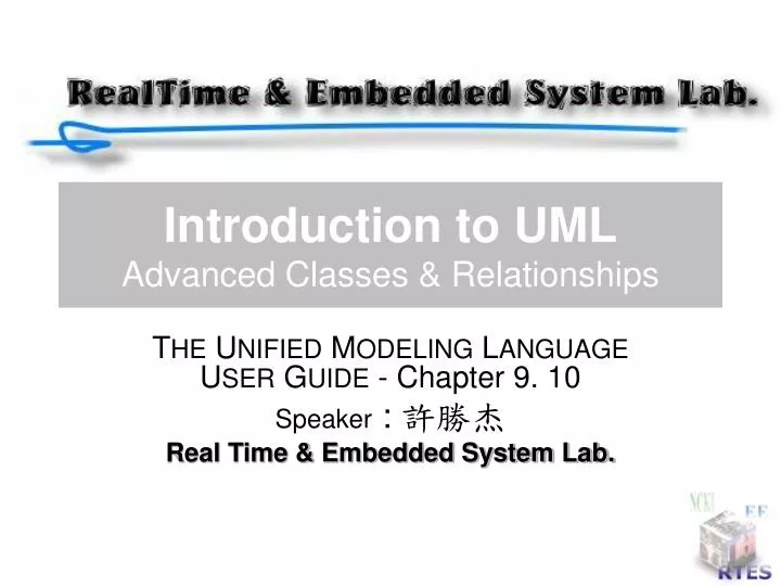 introduction to uml advanced classes relationships