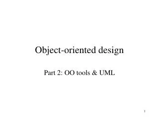 Object-oriented design