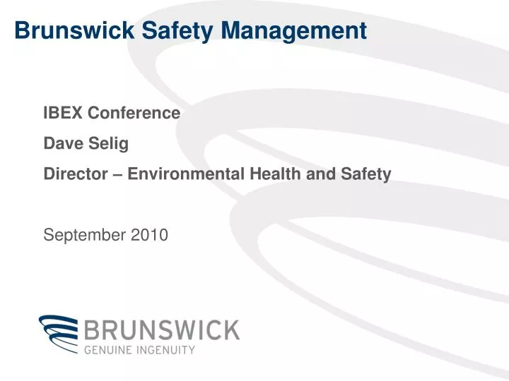 brunswick safety management