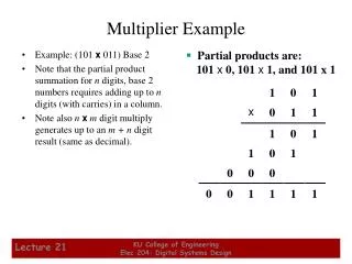Multiplier Example