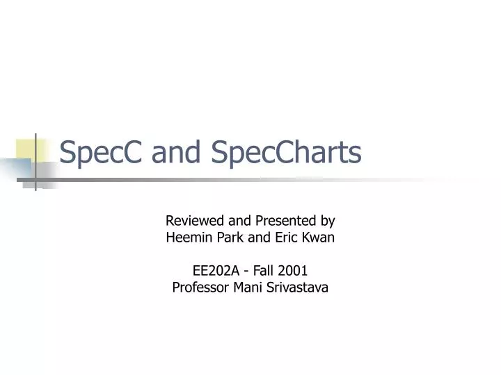 specc and speccharts