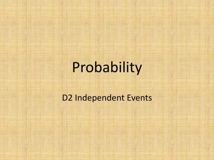 probability