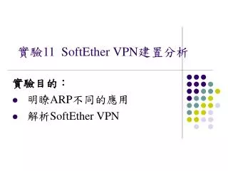 11 softether vpn
