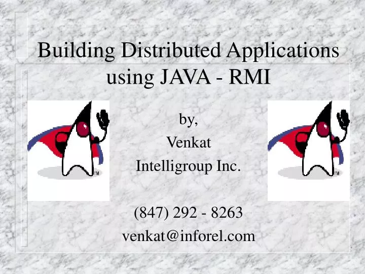building distributed applications using java rmi
