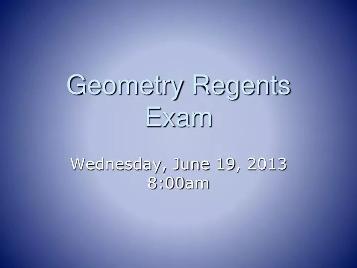 geometry regents exam