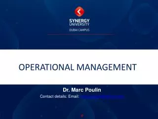 Operational management