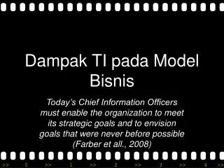 dampak ti pada model bisnis
