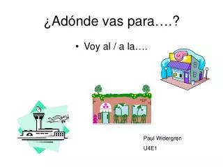 ad nde vas para