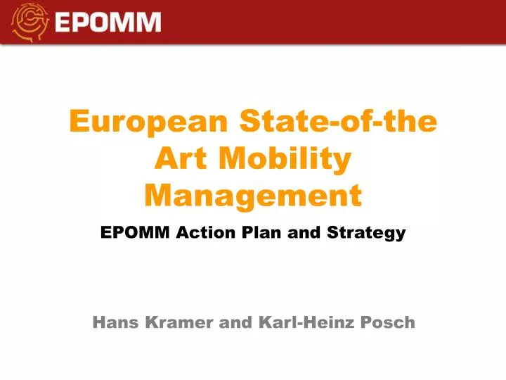 european state of the art mobility management