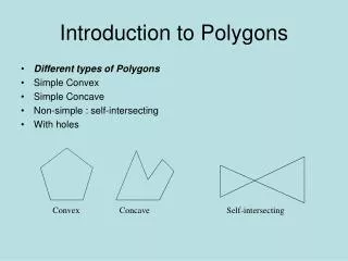 Introduction to Polygons