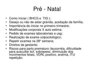pr natal
