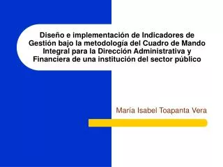 mar a isabel toapanta vera