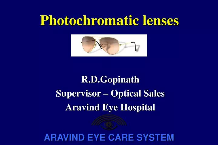 photochromatic lenses