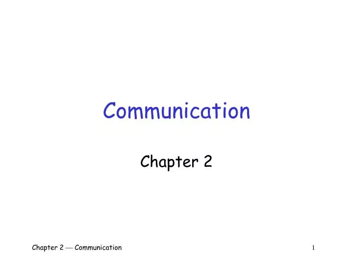 communication