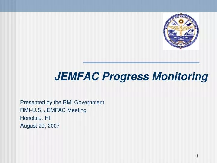 jemfac progress monitoring