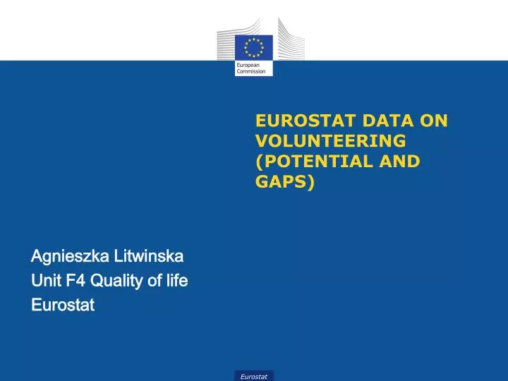 eurostat data on volunteering potential and gaps