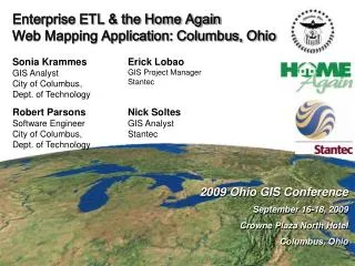 Enterprise ETL &amp; the Home Again Web Mapping Application: Columbus, Ohio