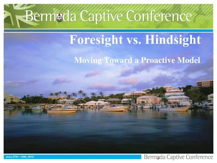 foresight vs hindsight