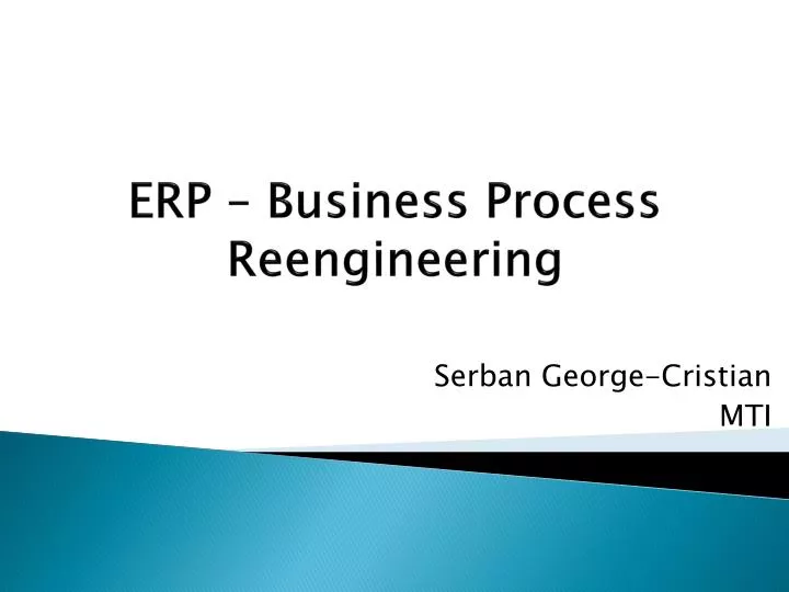 erp business process reengineering