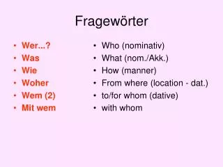 fragew rter