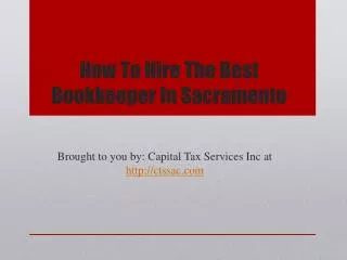 How To Hire The Best Bookkeeper In Sacramento