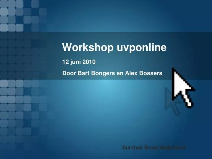 workshop uvponline