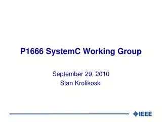 p1666 systemc working group