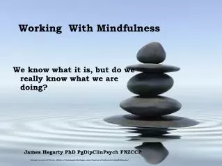 Working With Mindfulness