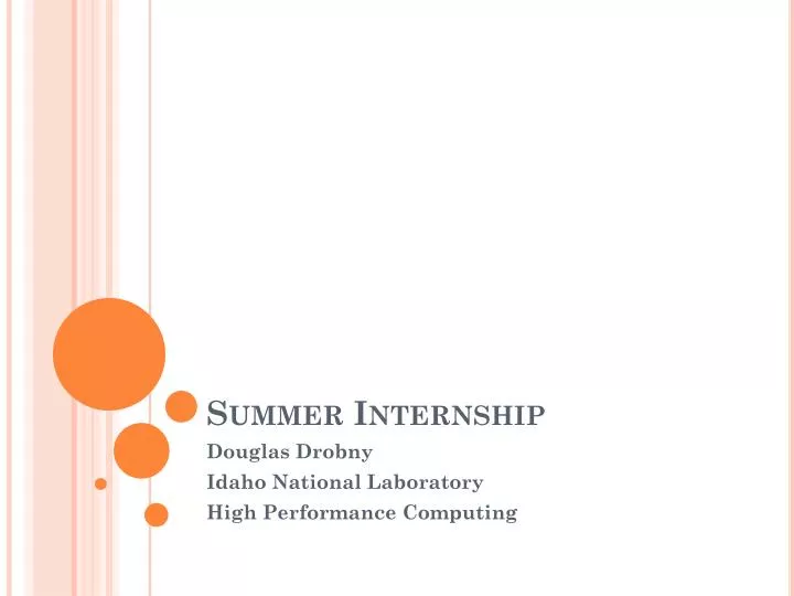 summer internship