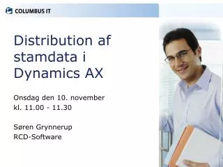 distribution af stamdata i dynamics ax