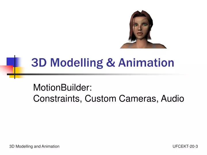 3d modelling animation