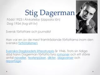 stig dagerman