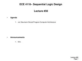 ece 4110 sequential logic design