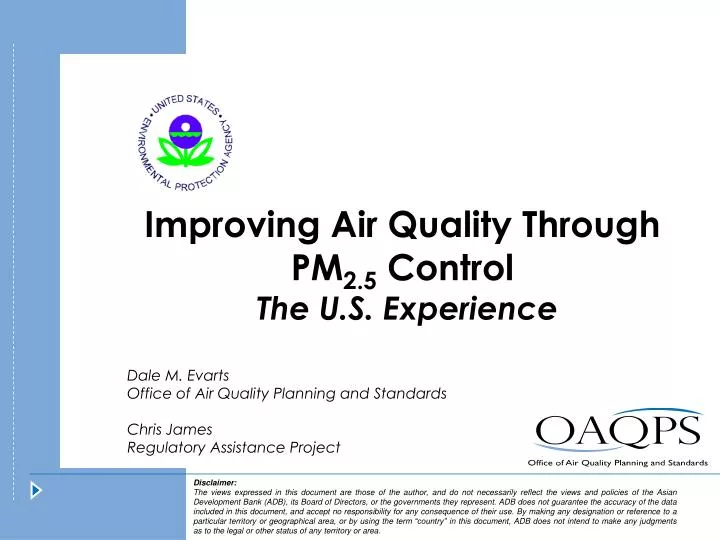 improving air quality through pm 2 5 control the u s experience