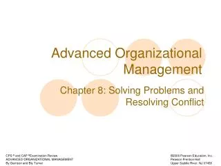 Advanced Organizational Management