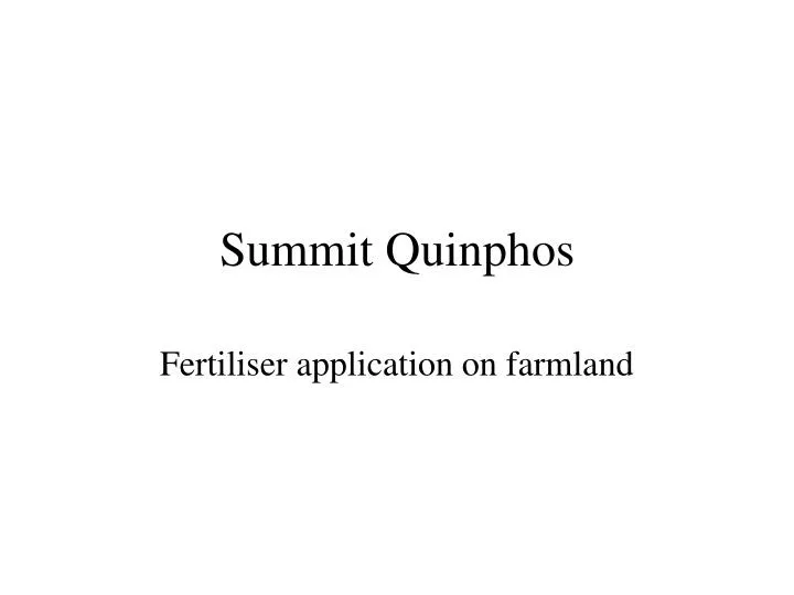 summit quinphos