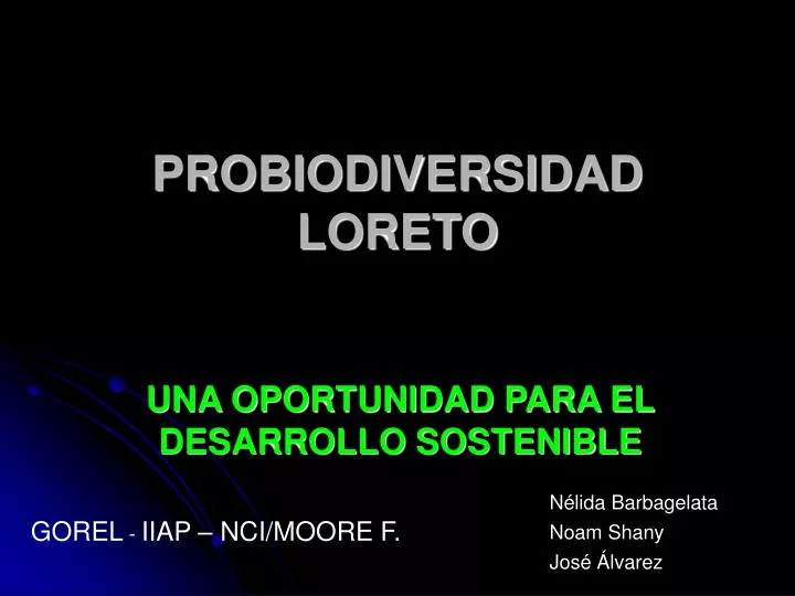 probiodiversidad loreto