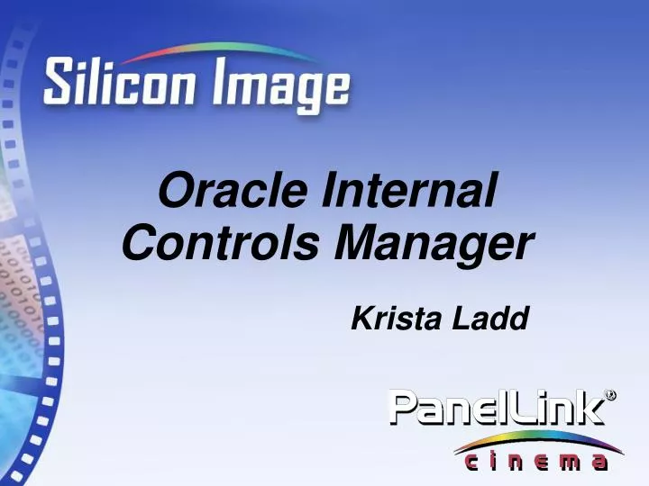 oracle internal controls manager