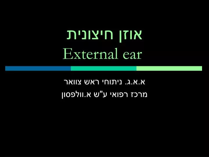 external ear