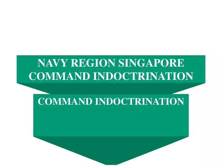 navy region singapore command indoctrination