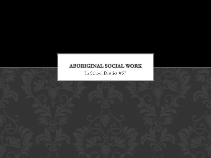 aboriginal social work