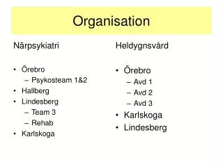 organisation