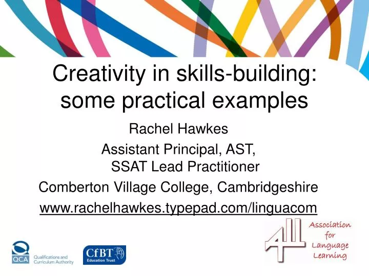 creativity in skills building some practical examples