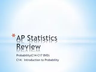 AP Statistics Review