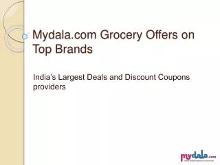 Grocery offers on top brands with mydala