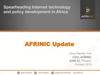 AFRINIC Update