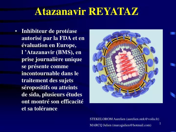 atazanavir reyataz